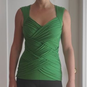 Bailey 44 green sleeveless bandage tank top sz sm